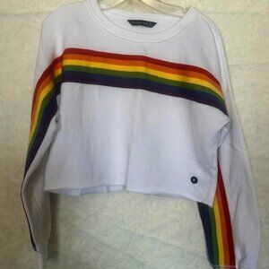 Women's Abercrombie & Fitch Rainbow Cropped Sweatshirt New with Tags Medium